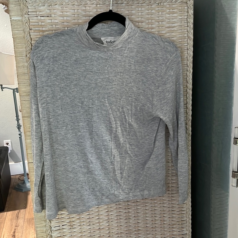 Bash Grey turtleneck tee shirt